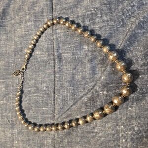 Silpada Silver Beaded Necklace